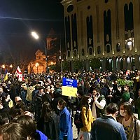 სოლიდარობის აქცია თბილისში Слава Україні