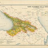 1918 Map of Georgia Declared its Independence