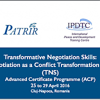 Partnership: Transformative Negotiation Course in Romania