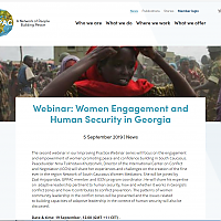 Webinar: Women Engagement and Human Security in Georgia